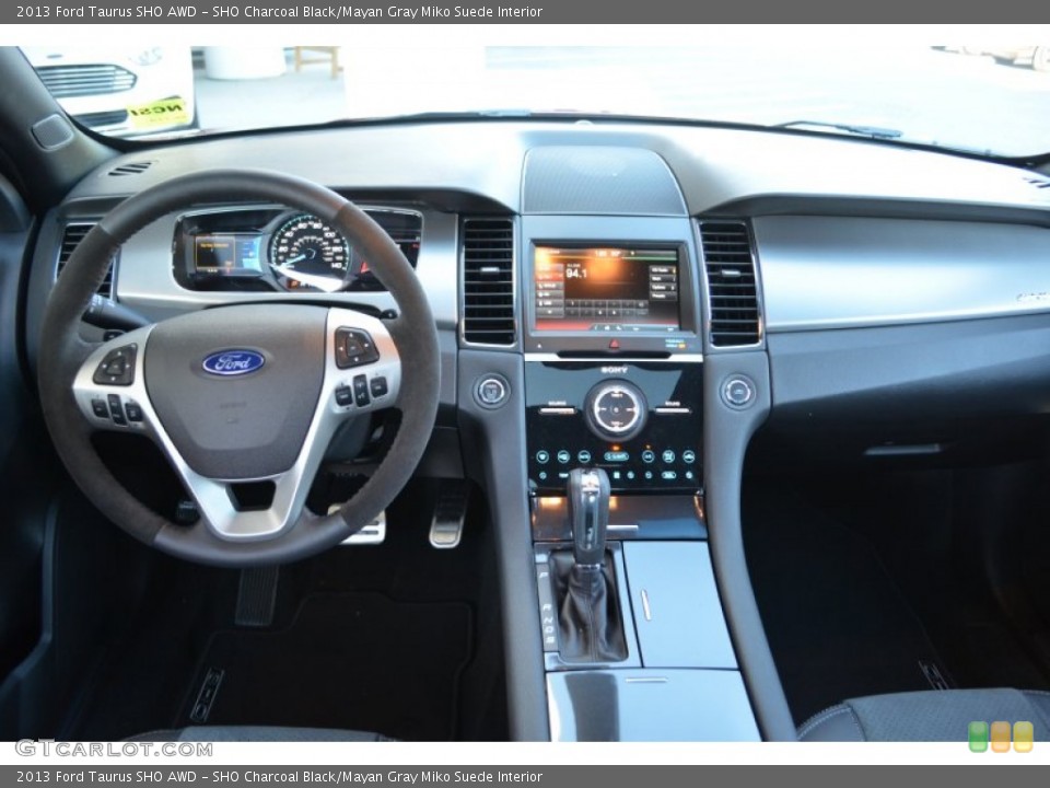 SHO Charcoal Black/Mayan Gray Miko Suede Interior Dashboard for the 2013 Ford Taurus SHO AWD #76971656