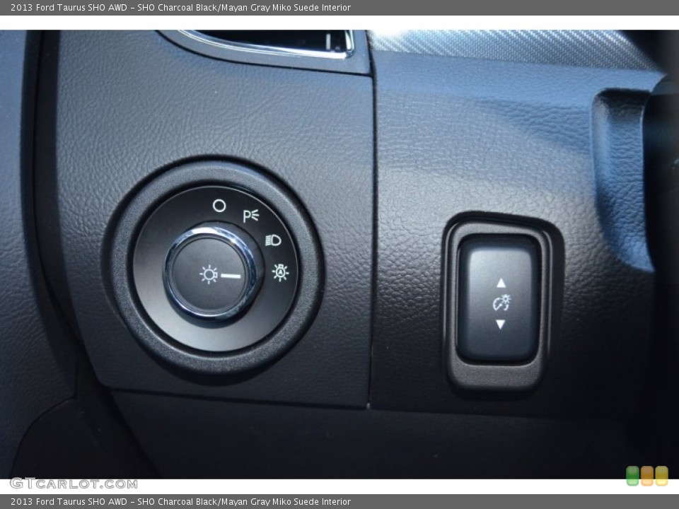 SHO Charcoal Black/Mayan Gray Miko Suede Interior Controls for the 2013 Ford Taurus SHO AWD #76971760