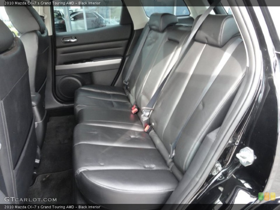 Black Interior Rear Seat for the 2010 Mazda CX-7 s Grand Touring AWD #76972714