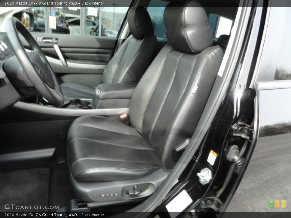 Black Interior Front Seat for the 2010 Mazda CX-7 s Grand Touring AWD #76972777