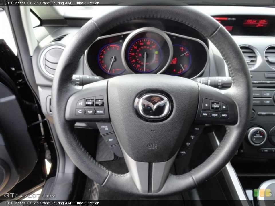 Black Interior Steering Wheel for the 2010 Mazda CX-7 s Grand Touring AWD #76972857