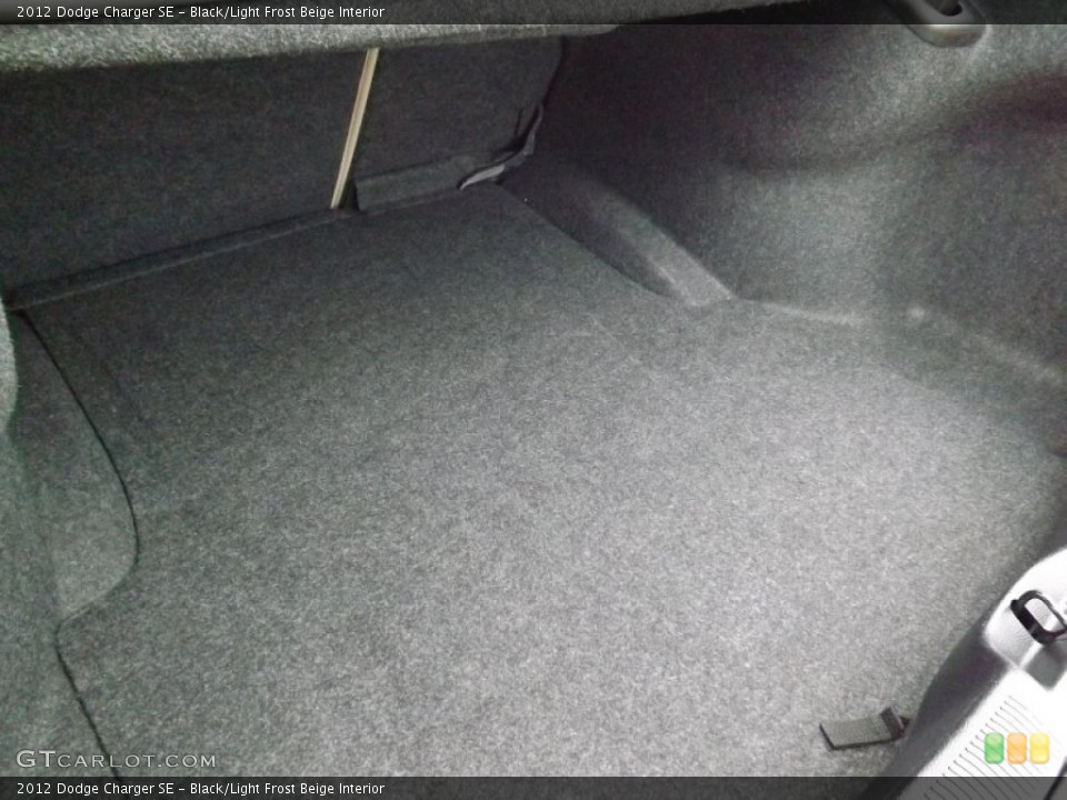 Black/Light Frost Beige Interior Trunk for the 2012 Dodge Charger SE #76973197