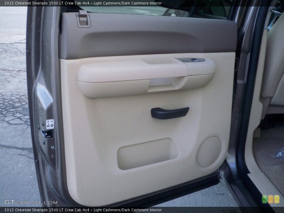 Light Cashmere/Dark Cashmere Interior Door Panel for the 2013 Chevrolet Silverado 1500 LT Crew Cab 4x4 #76973653