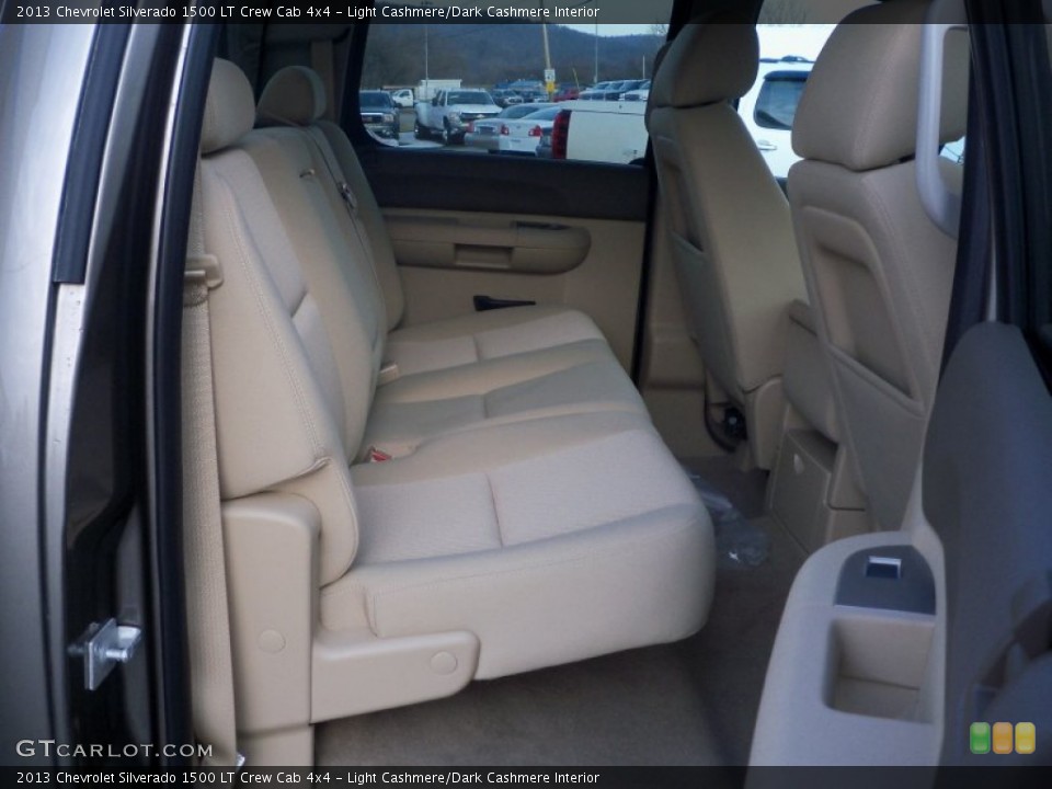 Light Cashmere/Dark Cashmere Interior Rear Seat for the 2013 Chevrolet Silverado 1500 LT Crew Cab 4x4 #76973689