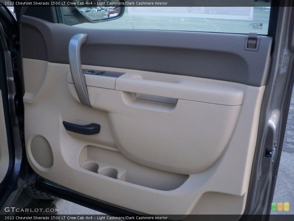 Light Cashmere/Dark Cashmere Interior Door Panel for the 2013 Chevrolet Silverado 1500 LT Crew Cab 4x4 #76973704