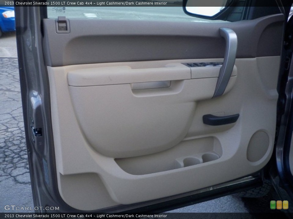 Light Cashmere/Dark Cashmere Interior Door Panel for the 2013 Chevrolet Silverado 1500 LT Crew Cab 4x4 #76973782