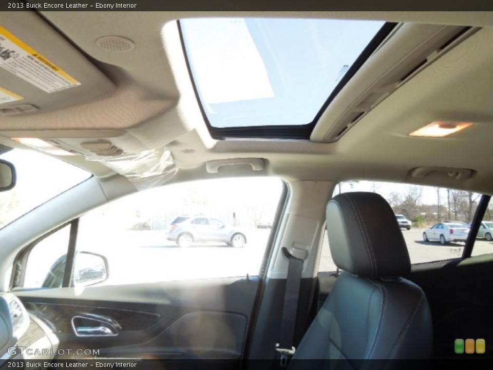 Ebony Interior Sunroof for the 2013 Buick Encore Leather #76974310