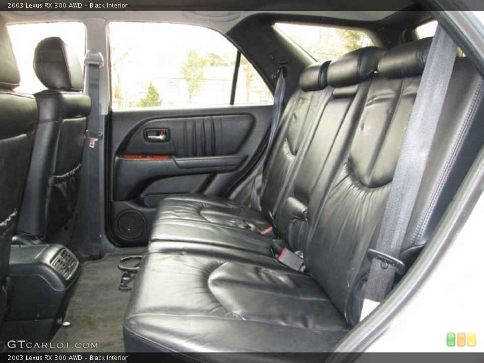 Black Interior Rear Seat for the 2003 Lexus RX 300 AWD #76974342