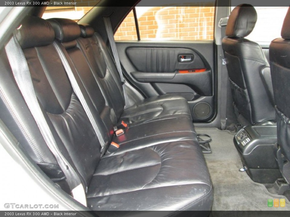 Black Interior Rear Seat for the 2003 Lexus RX 300 AWD #76974375