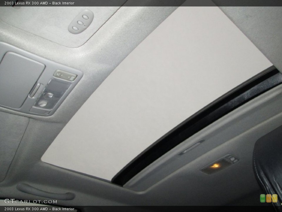 Black Interior Sunroof for the 2003 Lexus RX 300 AWD #76974392