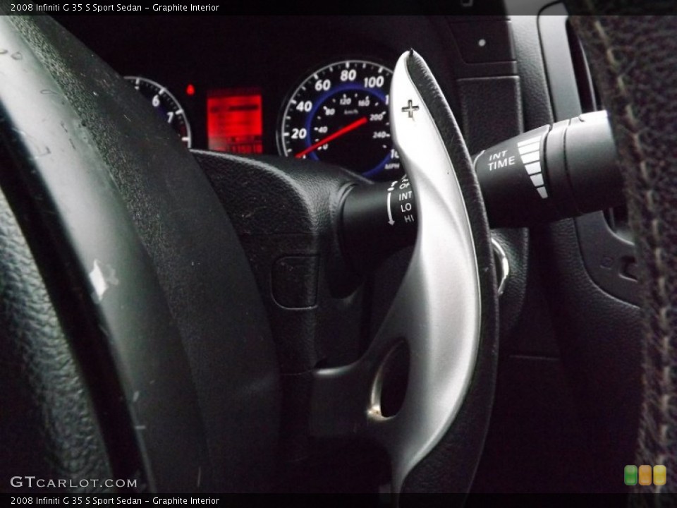 Graphite Interior Controls for the 2008 Infiniti G 35 S Sport Sedan #76974487
