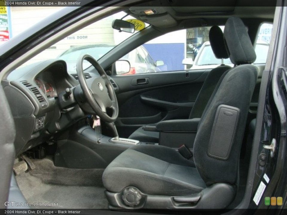 Black Interior Front Seat for the 2004 Honda Civic EX Coupe #76974940