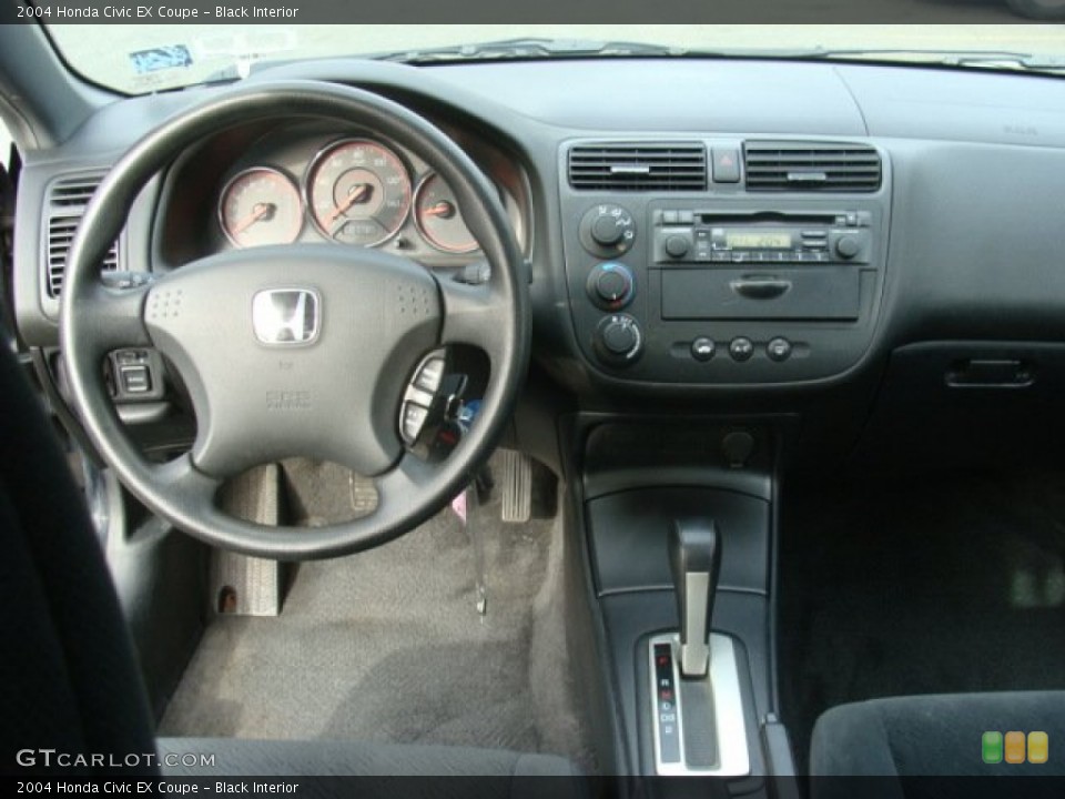 Black Interior Dashboard for the 2004 Honda Civic EX Coupe #76974982
