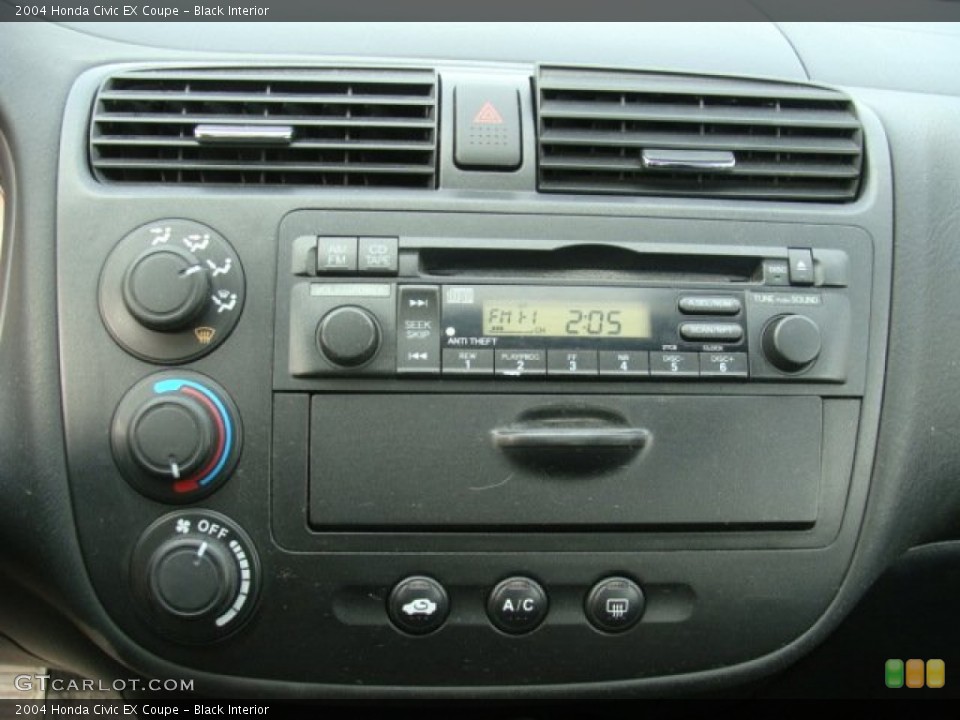 Black Interior Controls for the 2004 Honda Civic EX Coupe #76975039