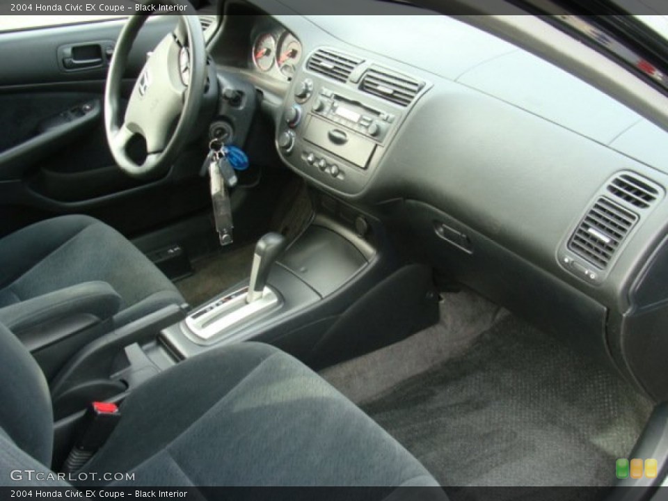 Black Interior Dashboard for the 2004 Honda Civic EX Coupe #76975162