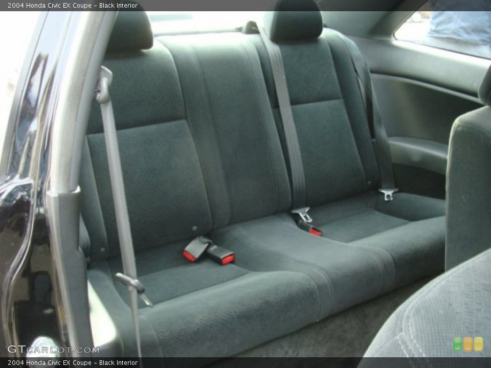 Black Interior Rear Seat for the 2004 Honda Civic EX Coupe #76975207