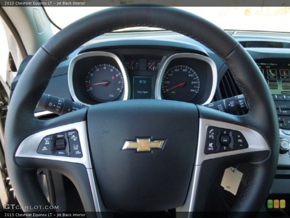 Jet Black Interior Steering Wheel for the 2013 Chevrolet Equinox LT #76977417