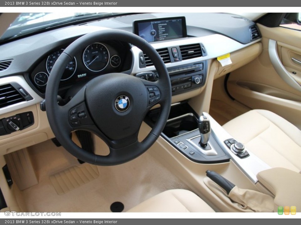 Veneto Beige Interior Prime Interior for the 2013 BMW 3 Series 328i xDrive Sedan #76977901