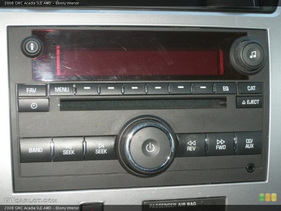 Ebony Interior Audio System for the 2008 GMC Acadia SLE AWD #76978166