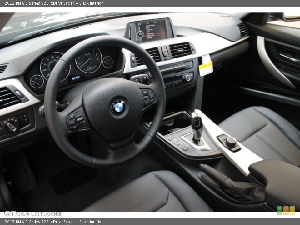 Black Interior Prime Interior for the 2013 BMW 3 Series 328i xDrive Sedan #76978453