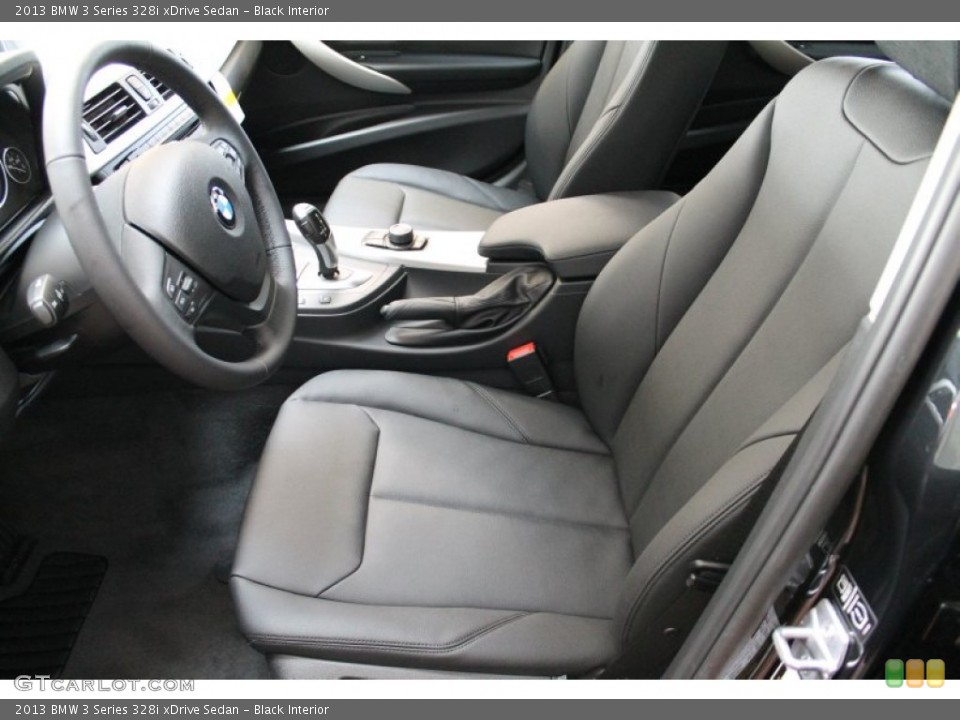 Black Interior Front Seat for the 2013 BMW 3 Series 328i xDrive Sedan #76978466