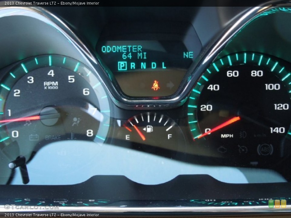 Ebony/Mojave Interior Gauges for the 2013 Chevrolet Traverse LTZ #76978705
