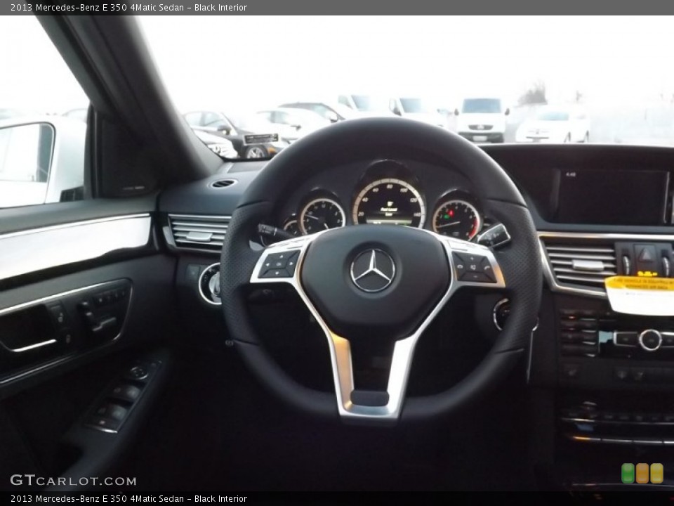 Black Interior Steering Wheel for the 2013 Mercedes-Benz E 350 4Matic Sedan #76979137
