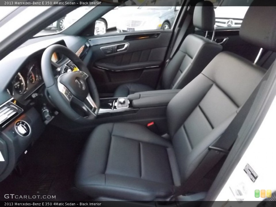 Black Interior Front Seat for the 2013 Mercedes-Benz E 350 4Matic Sedan #76979173