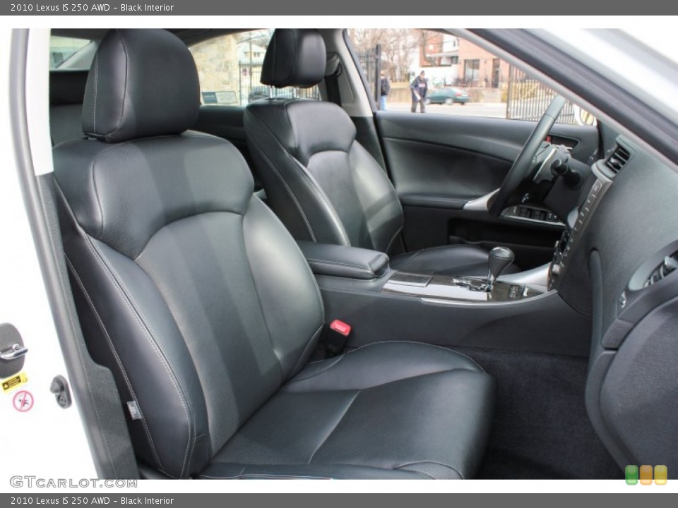 Black Interior Front Seat for the 2010 Lexus IS 250 AWD #76979326