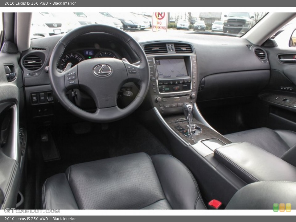 Black Interior Prime Interior for the 2010 Lexus IS 250 AWD #76979470