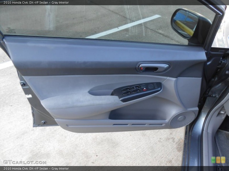 Gray Interior Door Panel for the 2010 Honda Civic DX-VP Sedan #76980979