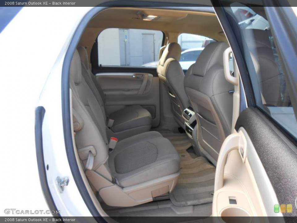 Black Interior Rear Seat for the 2008 Saturn Outlook XE #76982140