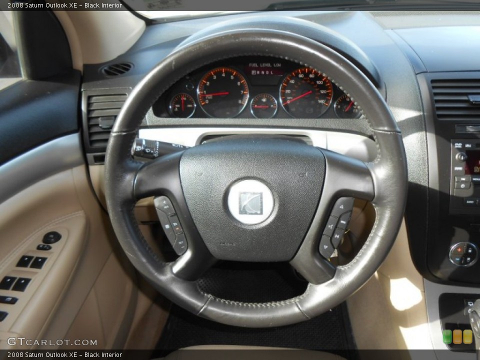 Black Interior Steering Wheel for the 2008 Saturn Outlook XE #76982182