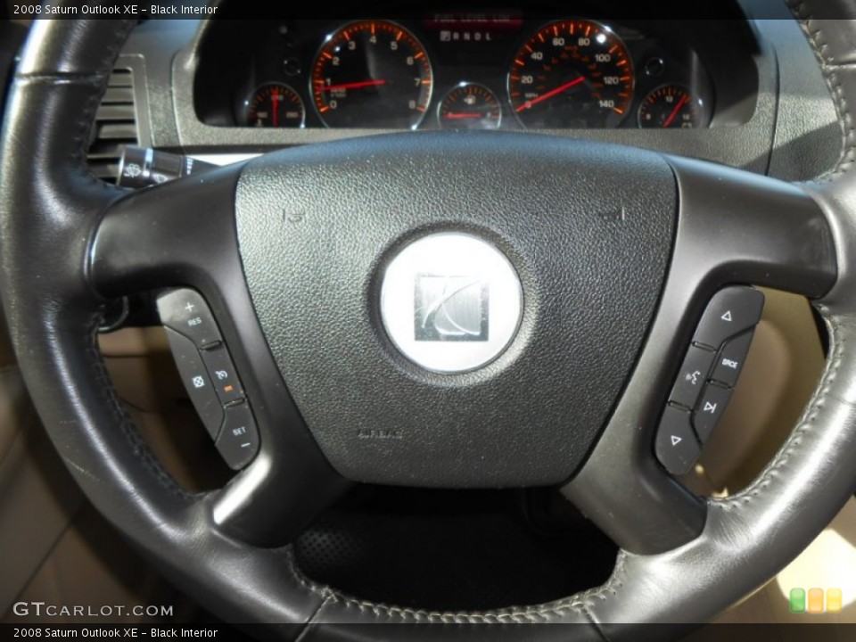 Black Interior Steering Wheel for the 2008 Saturn Outlook XE #76982194