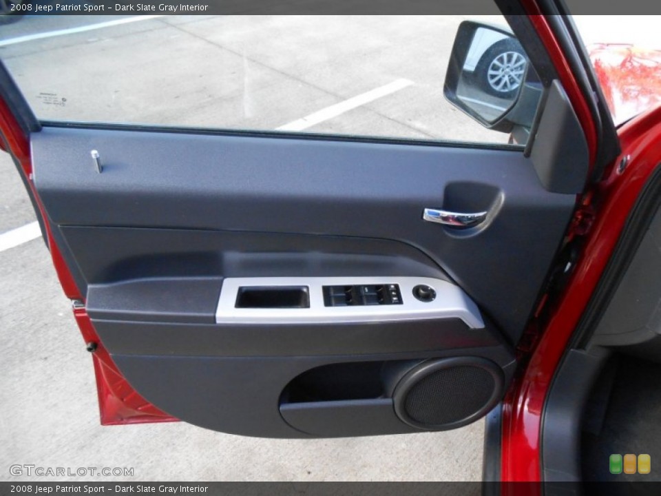 Dark Slate Gray Interior Door Panel for the 2008 Jeep Patriot Sport #76982468