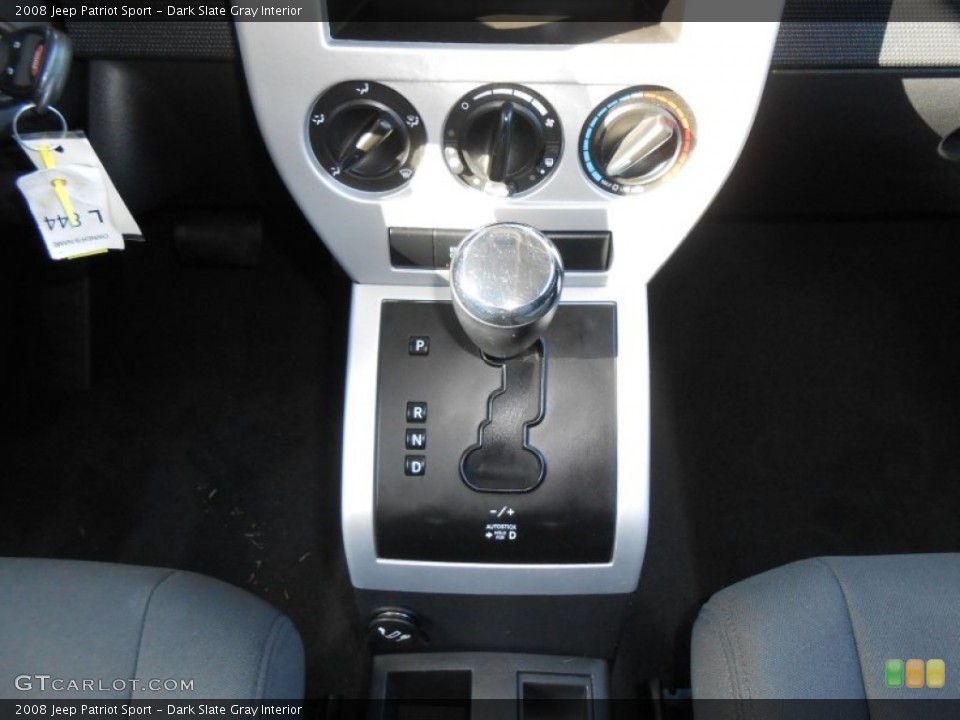 Dark Slate Gray Interior Transmission for the 2008 Jeep Patriot Sport #76982575