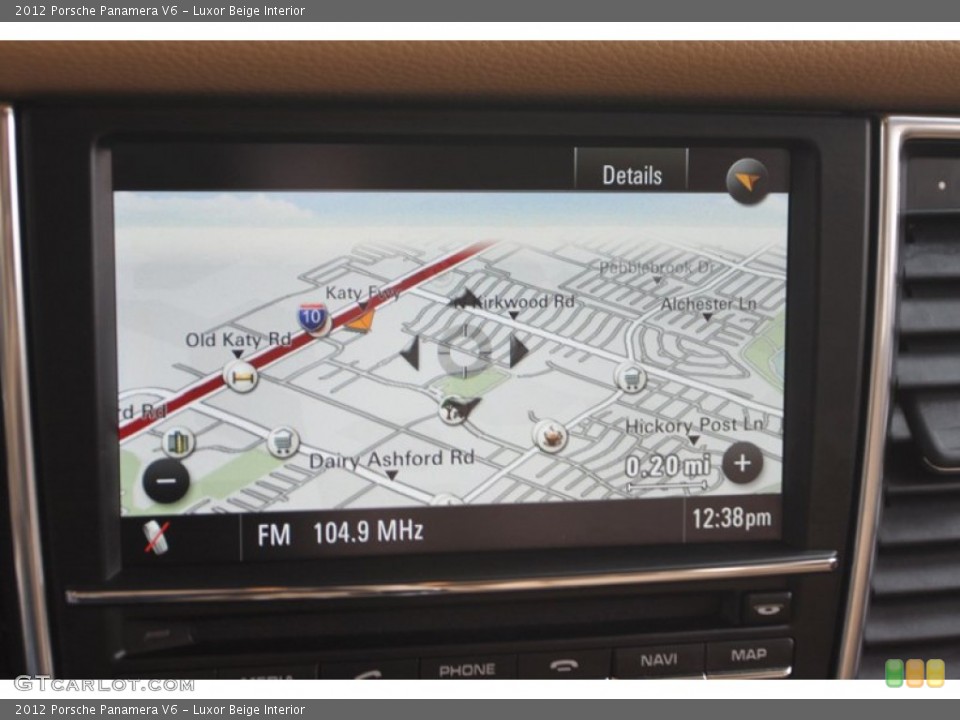 Luxor Beige Interior Navigation for the 2012 Porsche Panamera V6 #76982905