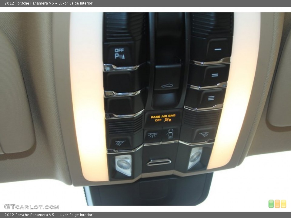 Luxor Beige Interior Controls for the 2012 Porsche Panamera V6 #76983019