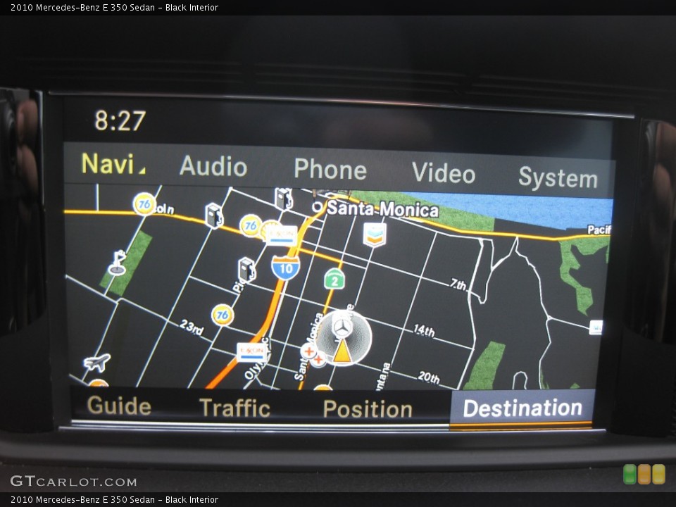 Black Interior Navigation for the 2010 Mercedes-Benz E 350 Sedan #76983457