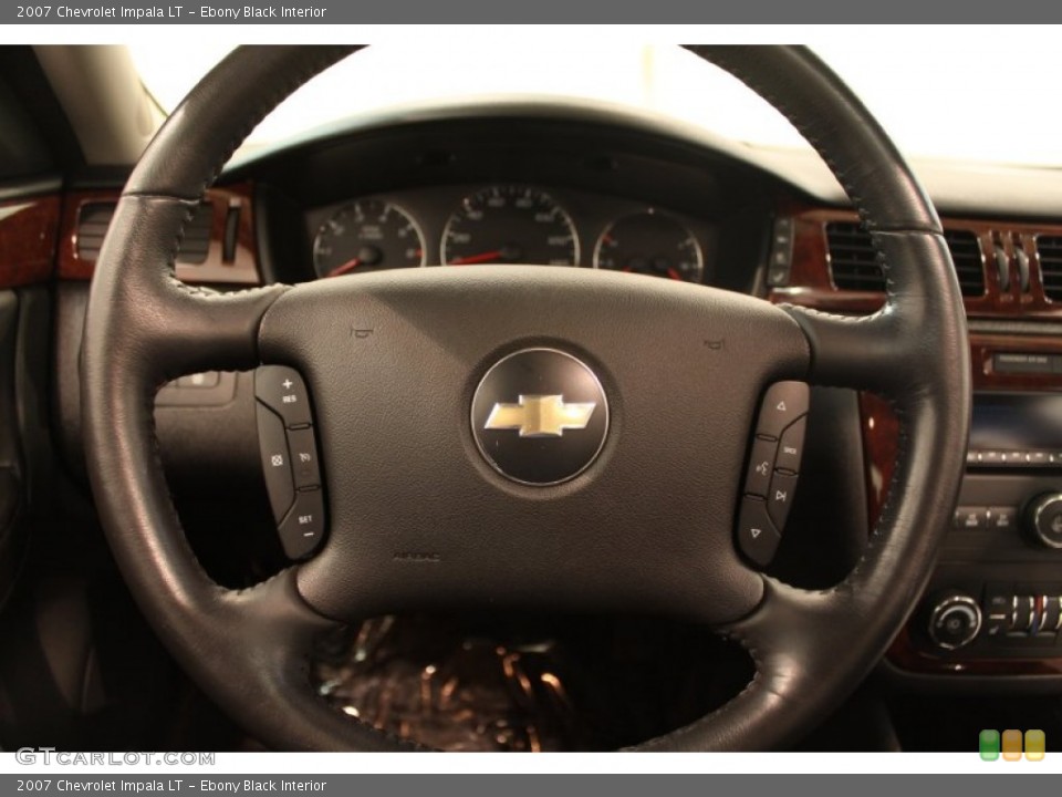 Ebony Black Interior Steering Wheel for the 2007 Chevrolet Impala LT #76983750