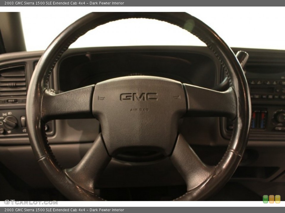 Dark Pewter Interior Steering Wheel for the 2003 GMC Sierra 1500 SLE Extended Cab 4x4 #76983874