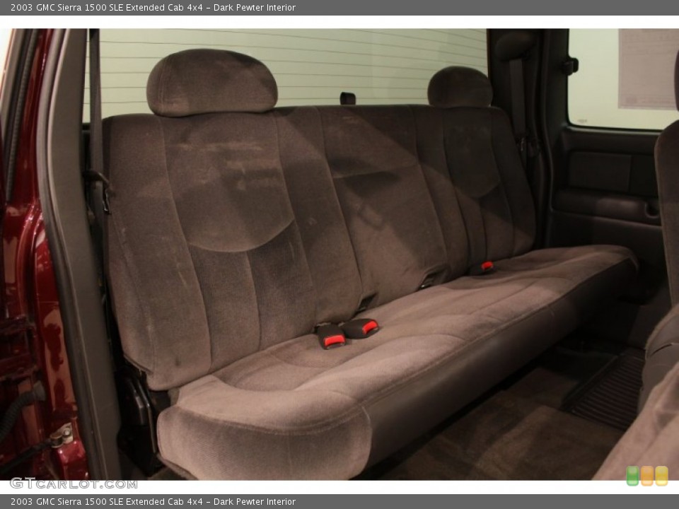 Dark Pewter Interior Rear Seat for the 2003 GMC Sierra 1500 SLE Extended Cab 4x4 #76983904