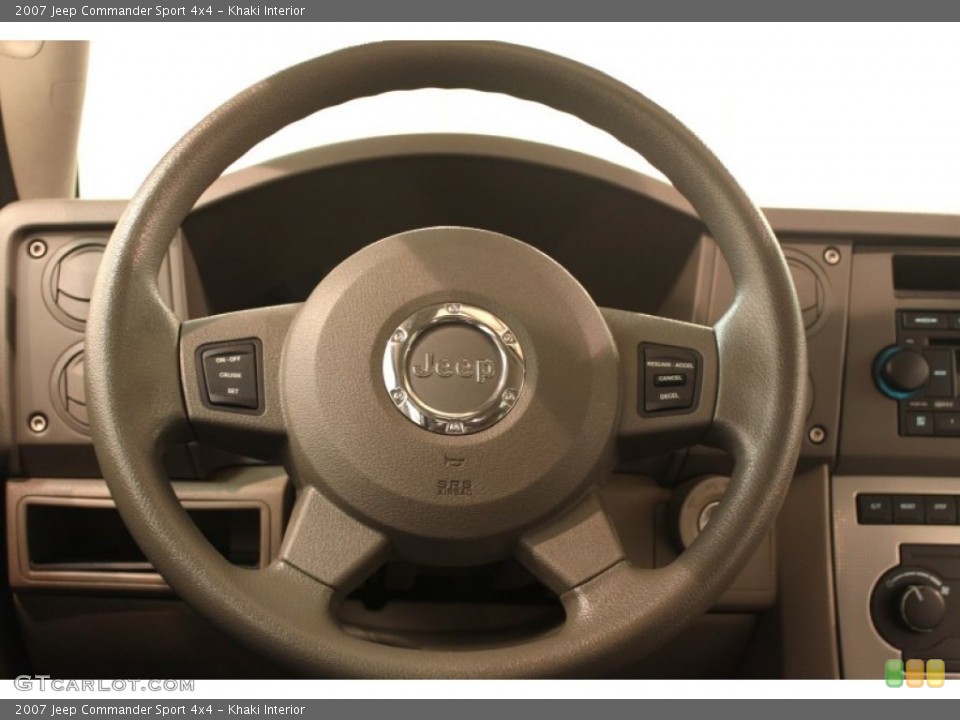 Khaki Interior Steering Wheel for the 2007 Jeep Commander Sport 4x4 #76984033