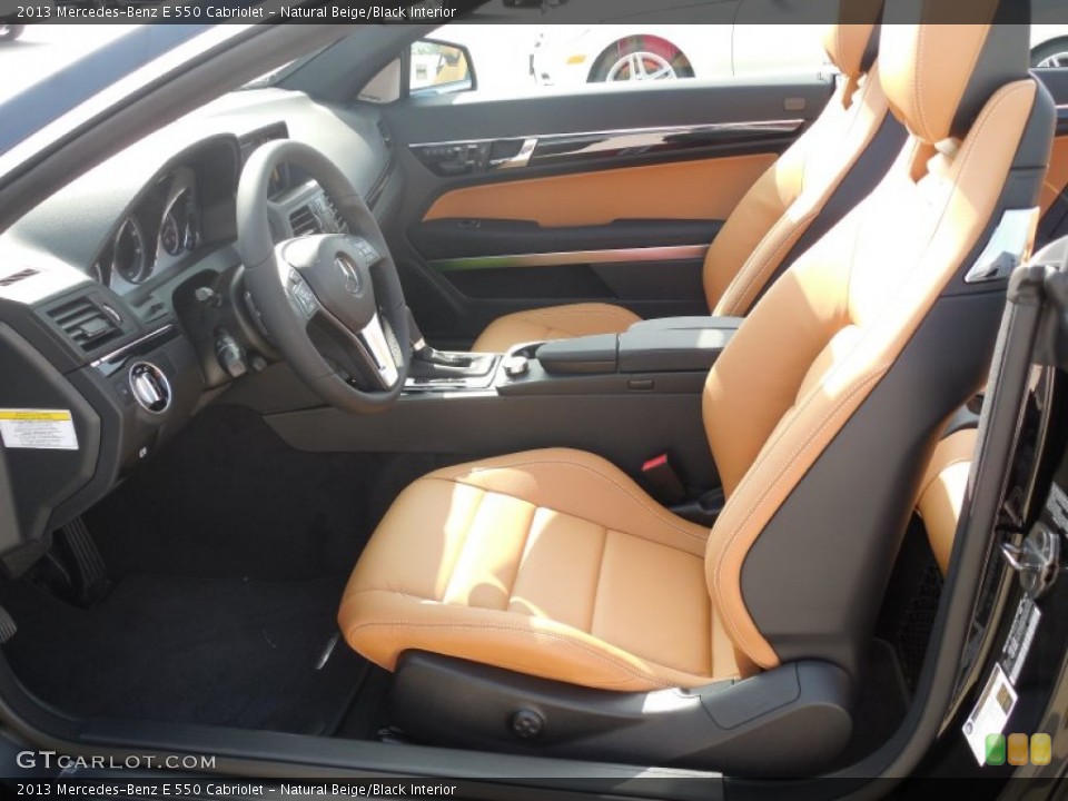 Natural Beige/Black Interior Photo for the 2013 Mercedes-Benz E 550 Cabriolet #76984212