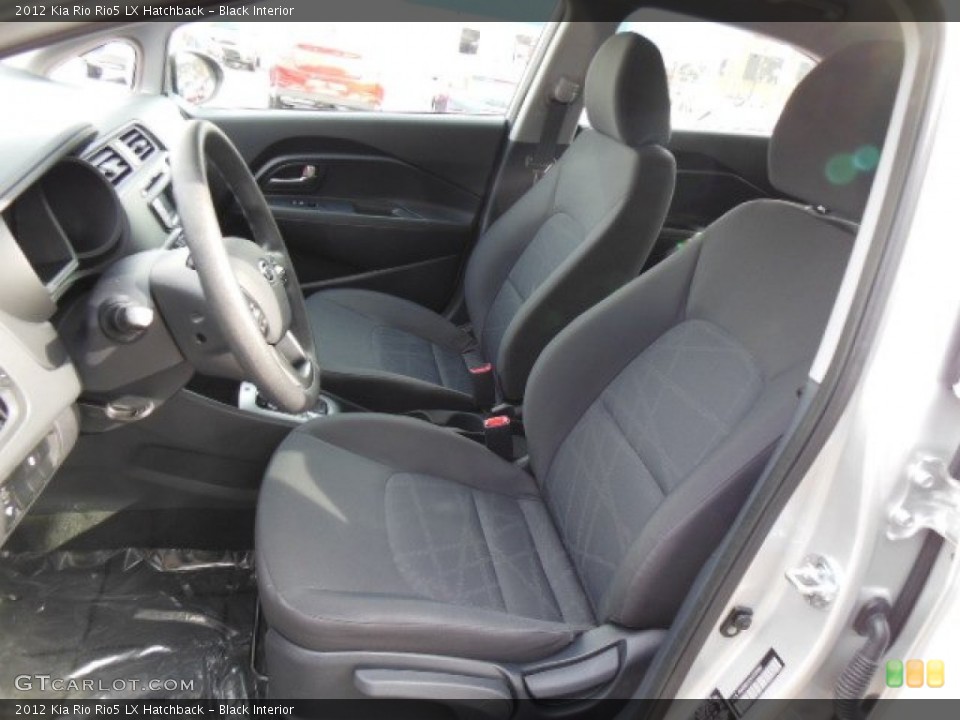 Black Interior Front Seat for the 2012 Kia Rio Rio5 LX Hatchback #76984738