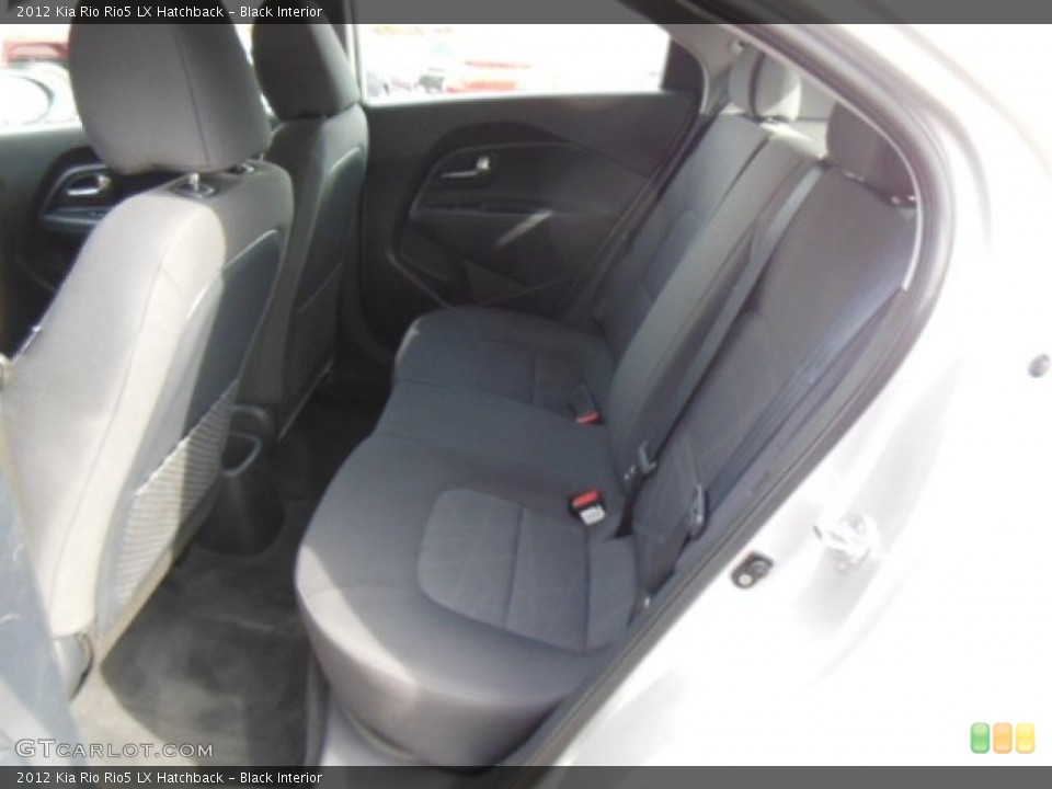 Black Interior Rear Seat for the 2012 Kia Rio Rio5 LX Hatchback #76984750