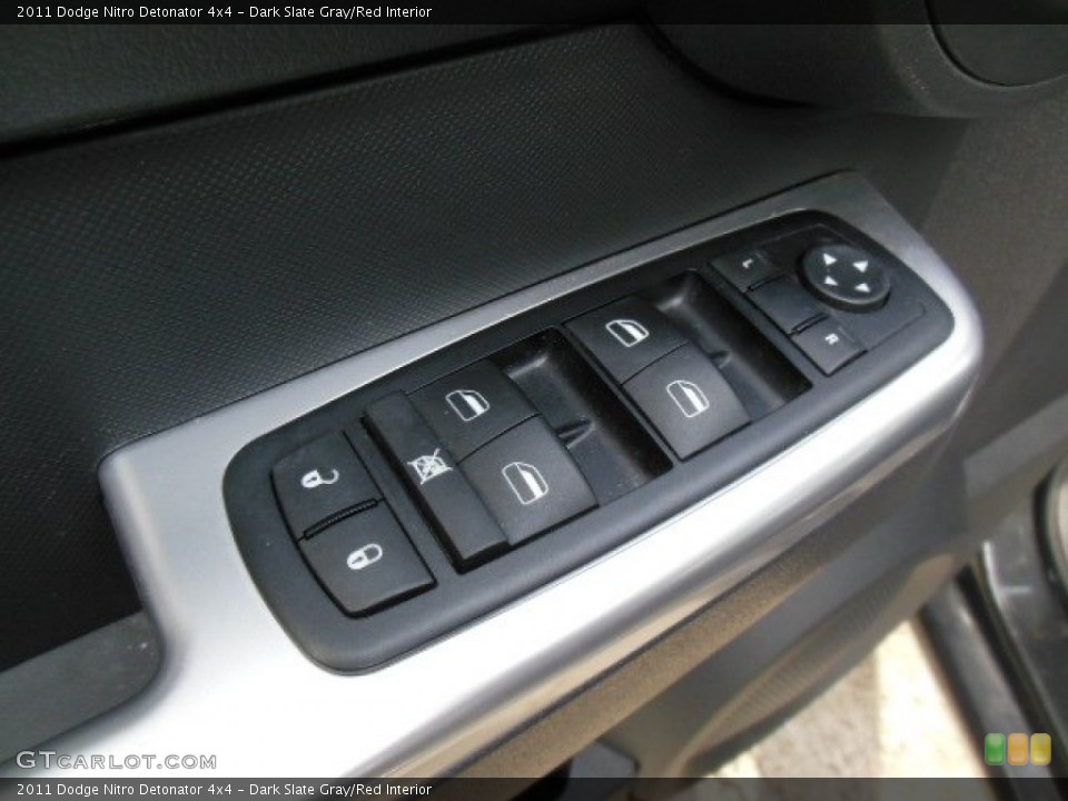 Dark Slate Gray/Red Interior Controls for the 2011 Dodge Nitro Detonator 4x4 #76985161