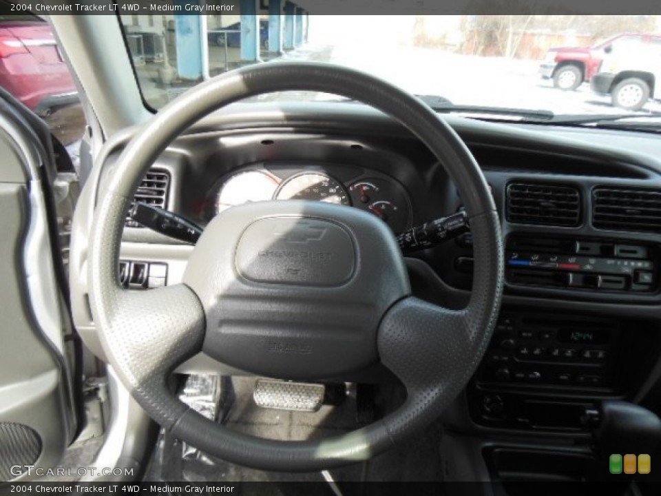 Medium Gray Interior Steering Wheel for the 2004 Chevrolet Tracker LT 4WD #76985323
