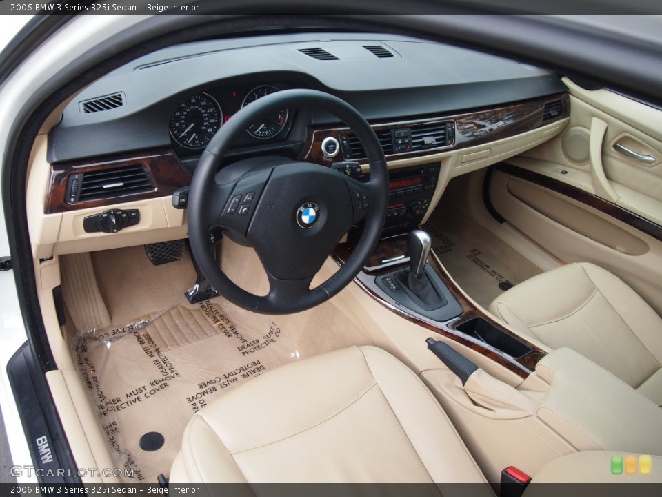 Beige Interior Prime Interior for the 2006 BMW 3 Series 325i Sedan #76986208