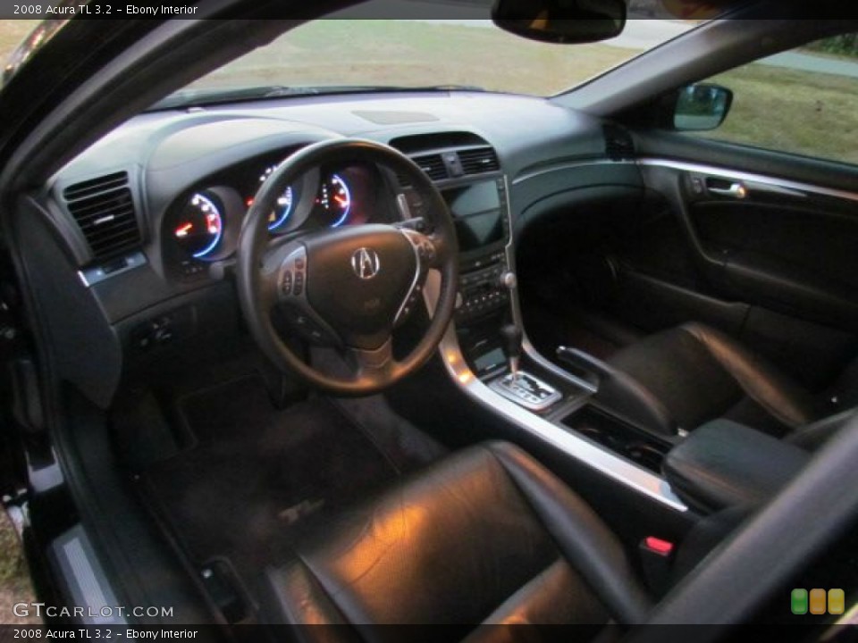 Ebony Interior Prime Interior for the 2008 Acura TL 3.2 #76988076